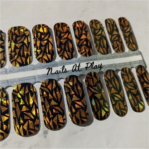 5 for $15 Nail Wraps- Shards of Gold